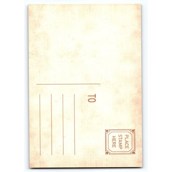 Haunted Victorian House Halloween Postcard with Full Moon Lithograph - Picture 2 of 2